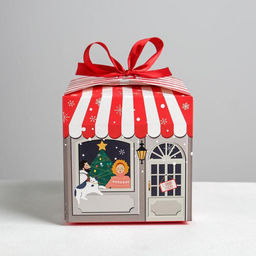 Цена за 3 шт. Коробка подарочная новогодняя складная Волшебного Нового года, 12?12?12 см