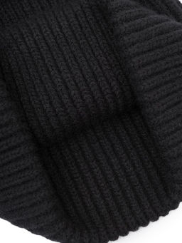 Шапка жен. пух енот+шерсть+виск LB-N88066 black