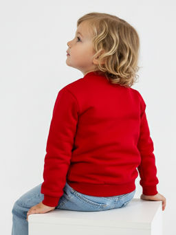 Кардиган на пуговицах 22-0749 красный - Mini maxi фото 2