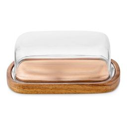 Масленка деревянная Walmer Organic, 17х11 см, цвет темное дерево  фото 3