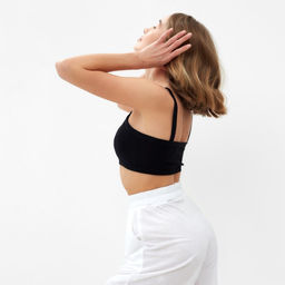 Топ женский Collorista, чёрный, размер 42-44