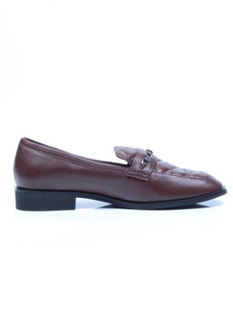 03-2102C-5C BROWN Лоферы женские (натуральная кожа)