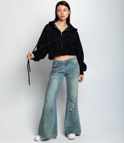 Толстовка #КТ5989, чёрный - Dommod фото 4