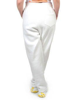 M055 WHITE Брюки спортивные женские на флисе (100% хлопок) 7986 - Fashion фото 6