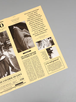 Цена за 15 шт. Пленка флористическая "Газета любви" 65мкм, 50х57 ±1см