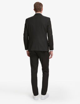 Siyah Slim Fit Tak_m Elbise