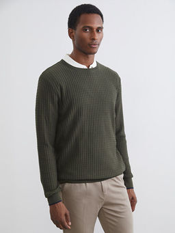 Bisiklet Yaka Erkek Triko Kazak