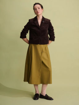 Миди юбка с брошью / Zarina