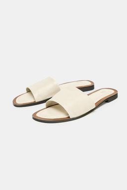 SOFT LEATHER SLIDES