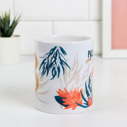 Кружка сублимация 8 Марта, расцветай от счастья, 320 мл - Дарим красиво фото 2