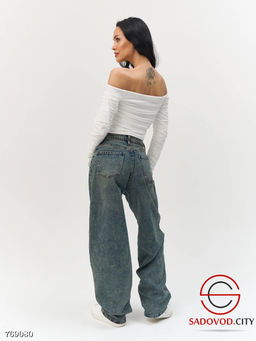 Джинсы багги стрейч женские - Bruno фото 4
