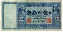 Банкнота 100 марок 1910 года Германия
