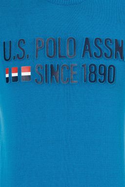 Мужской кобальтовый трикотажный свитер - U.s. polo assn фото 6