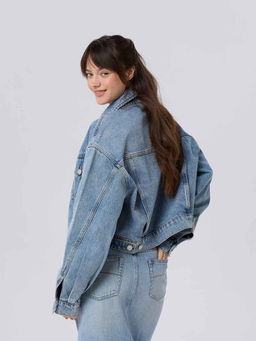 Женская куртка джинсовая свободного кроя укороченная КЭНДИ (CANDY) / Lee Cooper  фото 2