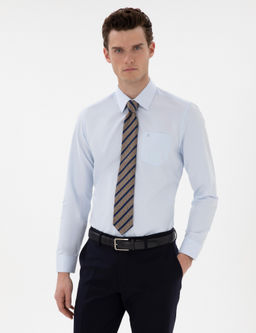 A__k Mavi Regular Fit Uzun Kollu Basic G_mlek