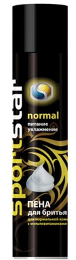 Sport Star Пена д/бритья Normal с МультиВитамин. (200мл). 12 АКЦИЯ !!!