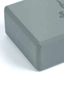 Блок для йоги 23×15×7.5 см, вес 120 г, серый