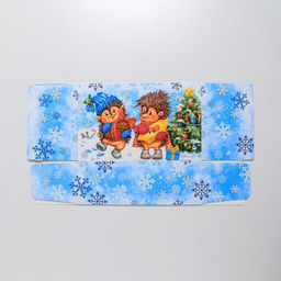 Цена за 5 шт. Сборная коробкаконфета Весёлого Нового года!, 14 22 8 см - Дарите счастье фото 6