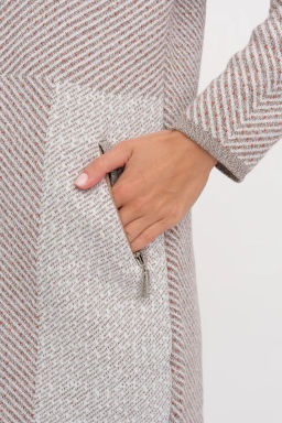 ЗЛАТА Кардиган С 2065/кофейный микс