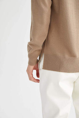 Свитер Relax Fit с круглым вырезом - Defacto фото 6