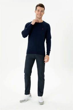 U. S. Polo Assn Мужской темно-синий базовый свитер - U.s. polo assn фото 11