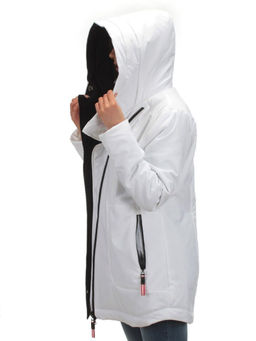BM-187 WHITE Куртка демисезонная женская АЛИСА (100 гр. синтепон) - Fashion фото 10