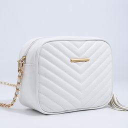 Сумка кросс-боди на молнии, цвет белый - Simaland фото 3