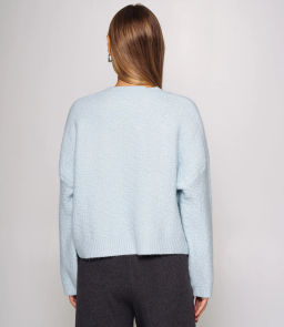 Джемпер #КТ6137, голубой - Dommod фото 3