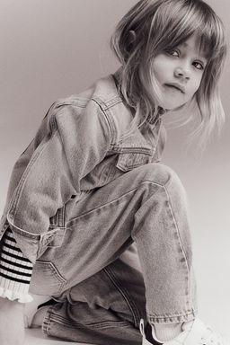 Vaquero paper bag de corte relajado - H&m фото 4