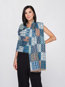 в составе ШЕРСТЬ и КАШЕМИР Большой, мягкий, теплый двусторонний палантин - Tantino фото 13