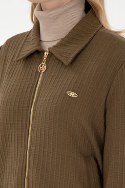Женский свитшот цвета хаки Неожиданная скидка в корзине - U.s. polo assn фото 14