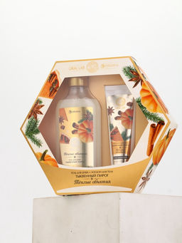 Подарочный набор новогодний Тёплые объятия, гель для душа 300 мл и лосьон для тела 85 мл, URAL LAB