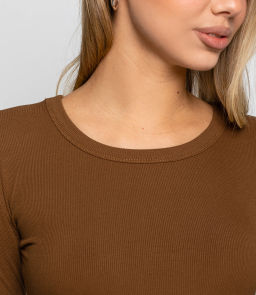 Лонгслив #КТ6889 (1), коричневый - Dommod фото 5