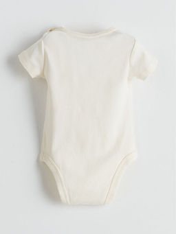 Bask?l? Erkek Bebek ??t??tl? Bodysuit