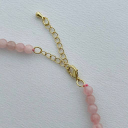 Бусы из мадагаскарского Розового кварца