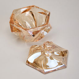 БЛЮДО С КРЫШКОЙ BOHEMA AMBER ДИАМЕТР=11,5 СМ ВЫСОТА=11,5 СМ - Lefard фото 6