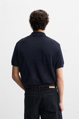 KNIT COTTON - SILK POLO SHIRT - Zara фото 27