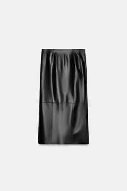 ZW COLLECTION LIMITED EDITION 100% LEATHER SKIRT - Zara фото 3