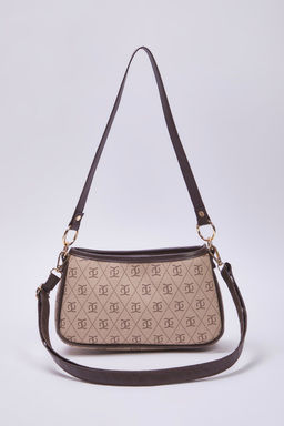 Bej Desenli Ayarlanabilir Ask?l? Kad?n Mini City Omuz Canta TAKSS25OC00057