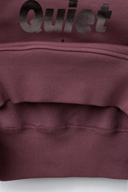 SHINY SLOGAN PRINT HOODIE - Zara фото 4