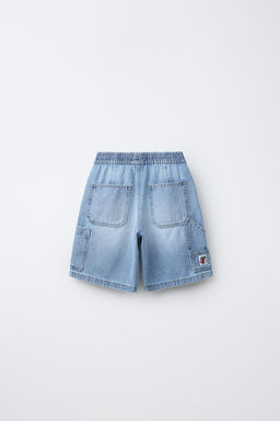 BERMUDA DENIM BAGGY CARPENTER / Azul - Zara фото 2