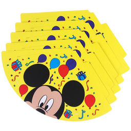 Цена за 6 шт. Колпак с ушками «С Днем Рождения!», Микки Маус