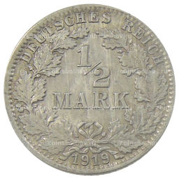 1/2 марки 1919 года J Германия