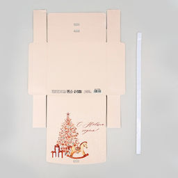 Цена за 3 шт. Коробка подарочная новогодняя складная «Новогодние игрушки», 20 х 18 х 5 см, Новый год