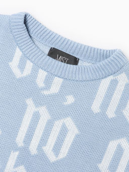 Джемпер женский MIST Knitwear, размер 48-50, голубой