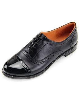 Туфли полуботинки EDART 101.madonna bl. Черный лак R