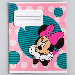 Цена за 20 шт. Тетрадь в клетку 12 листов, 5 видов МИКС, обложка мелованный картон, «Минни Маус»