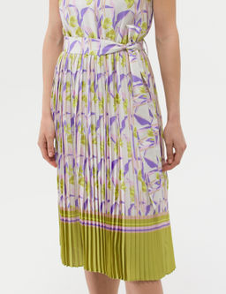 Ye_il Ku_ak Detayl_ Pileli Midi Elbise - Pierre cardin фото 6