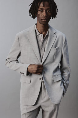 BLAZER TRAJE ESTRUCTURA / Gris claro - Zara фото 5