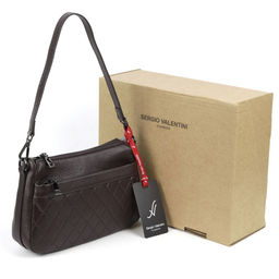 Женская кожаная сумка Sergio Valentini SV-3385 Д.Браун  фото 4